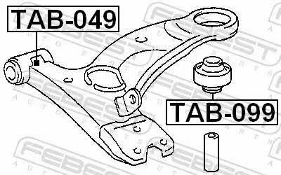 FEBEST TULEJA WAHACZA TAB-049 