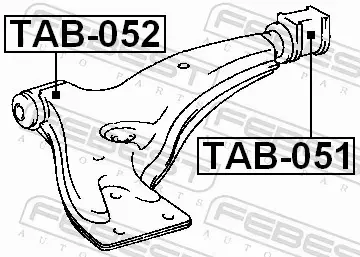 FEBEST TULEJA ZAWIESZENIA TAB-051 