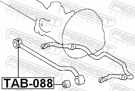 FEBEST TULEJA WAHACZA TAB-088 