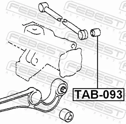 FEBEST TULEJA ZAWIESZENIA TAB-093 