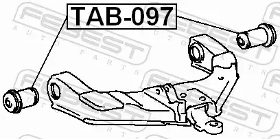 FEBEST TULEJA ZAWIESZENIA TAB-097 