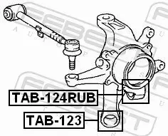 FEBEST TULEJA ZAWIESZENIA TAB-124RUB 