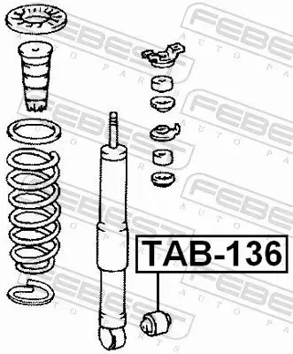 FEBEST TULEJA ZAWIESZENIA TAB-136 