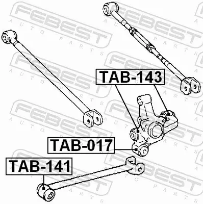 FEBEST TULEJA WAHACZA TAB-141 