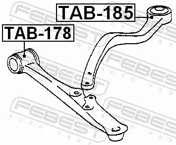 FEBEST TULEJA WAHACZA TAB-185 