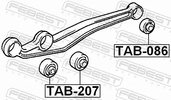 FEBEST TULEJA WAHACZA TAB-207 