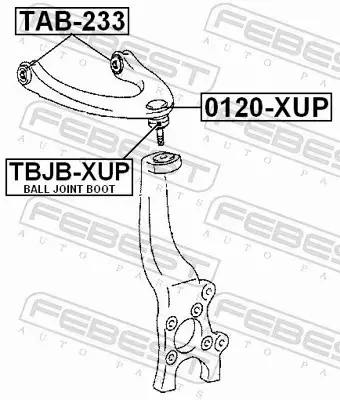 FEBEST TULEJA ZAWIESZENIA TAB-233 