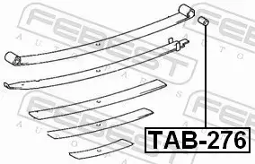 FEBEST TULEJA ZAWIESZENIA TAB-276 