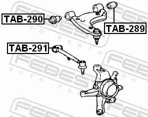 FEBEST TULEJA ZAWIESZENIA TAB-290 