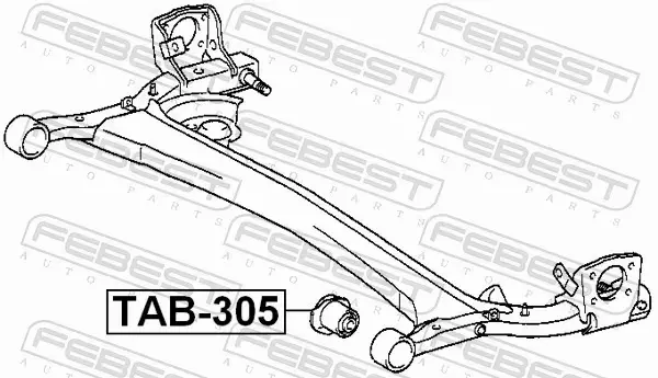 FEBEST TULEJA ZAWIESZENIA TAB-305 