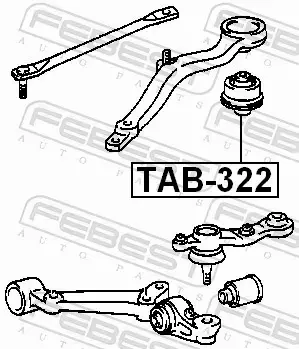 FEBEST TULEJA ZAWIESZENIA TAB-322 