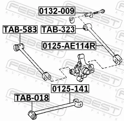 FEBEST TULEJA ZAWIESZENIA TAB-323 