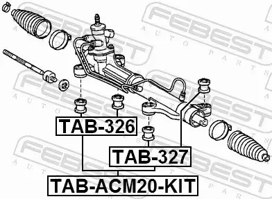 FEBEST TULEJA ZAWIESZENIA TAB-326 