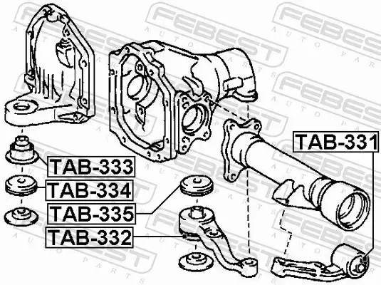 FEBEST TULEJA ZAWIESZENIA TAB-335 