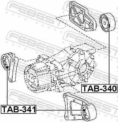 FEBEST TULEJA MOSTU TAB-341 