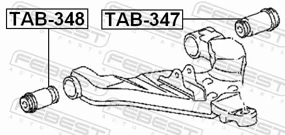 FEBEST TULEJA WAHACZA TAB-347 