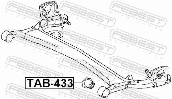 FEBEST TULEJA ZAWIESZENIA TAB-433 