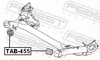 FEBEST TULEJA BELKI TAB-455 