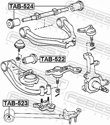 FEBEST TULEJA ZAWIESZENIA TAB-524 