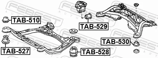 FEBEST TULEJA BELKI TAB-529 