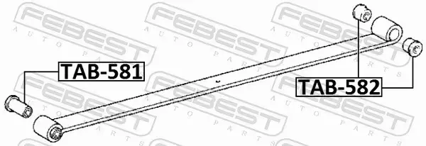 FEBEST TULEJA RESORA TAB-582 