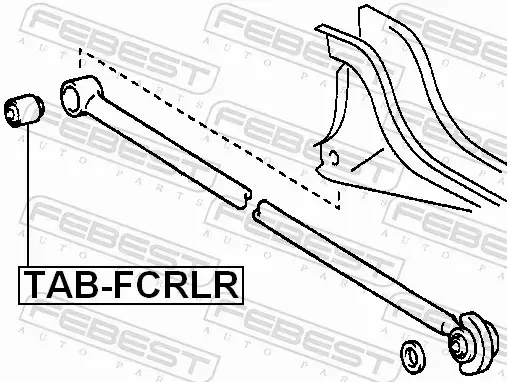 FEBEST TULEJA ZAWIESZENIA TAB-FCRLR 