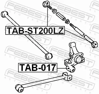 FEBEST TULEJA WAHACZA TAB-ST200LZ 