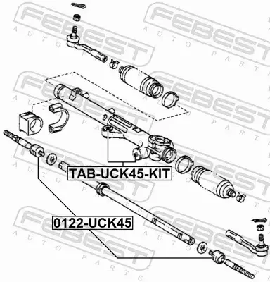 FEBEST TULEJA ZAWIESZENIA TAB-UCK45-KIT 