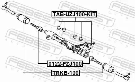 FEBEST TULEJA ZAWIESZENIA TAB-UZJ100-KIT 