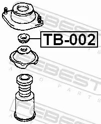 FEBEST ŁOŻYSKO PODUSZKI AMORTYZATORA TB-002 