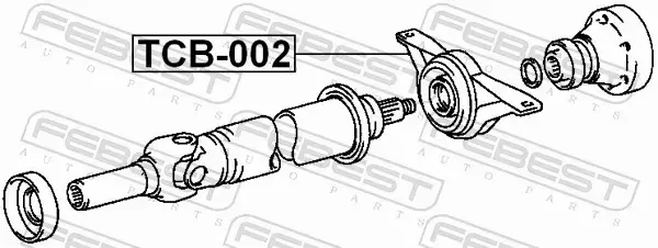 FEBEST PODPORA WAŁU TCB-002 