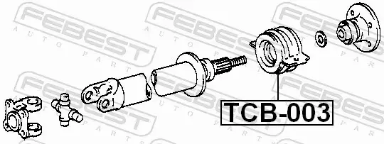 FEBEST PODPORA WAŁU TCB-003 