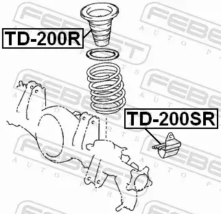 FEBEST ODBÓJ AMORTYZATORA TD-200R 