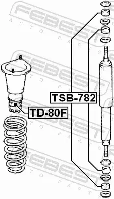 FEBEST ODBÓJ AMORTYZATORA TD-80F 