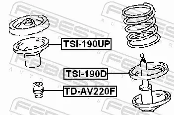 FEBEST ODBÓJ AMORTYZATORA TD-AV220F 