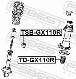 FEBEST ODBÓJ AMORTYZATORA TD-GX110R 