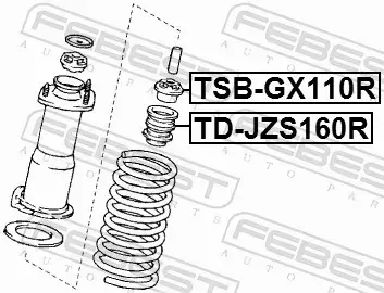 FEBEST ODBÓJ AMORTYZATORA TD-JZS160R 