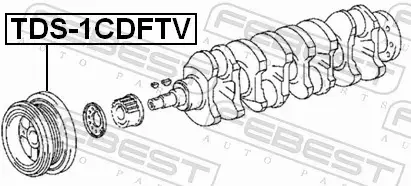 FEBEST KOŁO PASOWE WAŁU TDS-1CDFTV 