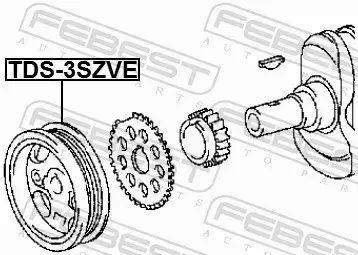 FEBEST KOŁO PASOWE WAŁU TDS-3SZVE 