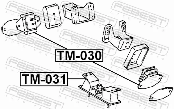 FEBEST PODUSZKA SILNIKA TM-031 