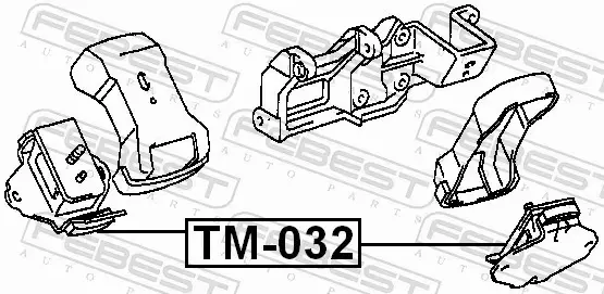 FEBEST PODUSZKA SILNIKA TM-032 