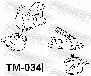 FEBEST PODUSZKA SILNIKA TM-034 