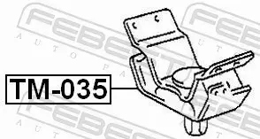 FEBEST PODUSZKA SILNIKA TM-035 