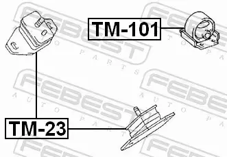 FEBEST PODUSZKA SILNIKA TM-101 