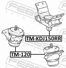 FEBEST PODUSZKA SILNIKA TM-120 