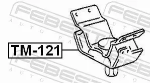 FEBEST PODUSZKA SILNIKA TM-121 