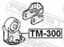 FEBEST PODUSZKA SILNIKA TM-300 