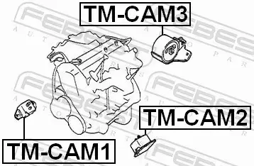 FEBEST PODUSZKA SILNIKA TM-CAM3 
