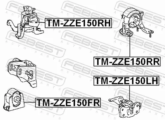 FEBEST PODUSZKA SILNIKA TM-ZZE150FR 