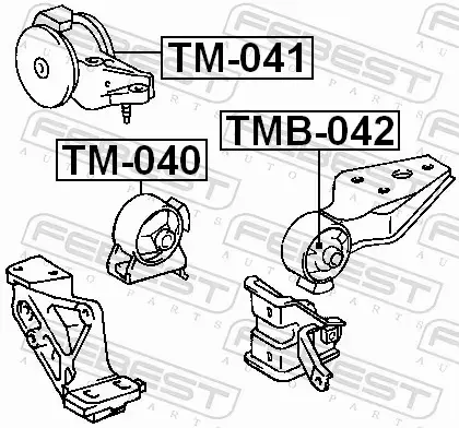 FEBEST TULEJA ZAWIESZENIA TMB-042 